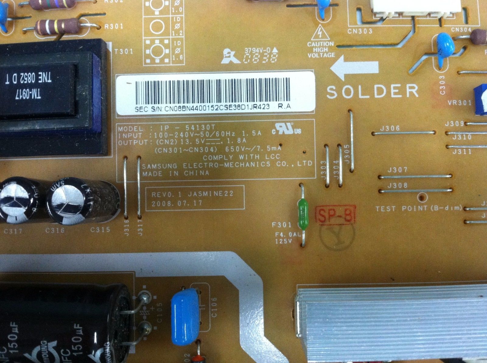 Samsung LN22A450C1D Netzteil IP-54130T